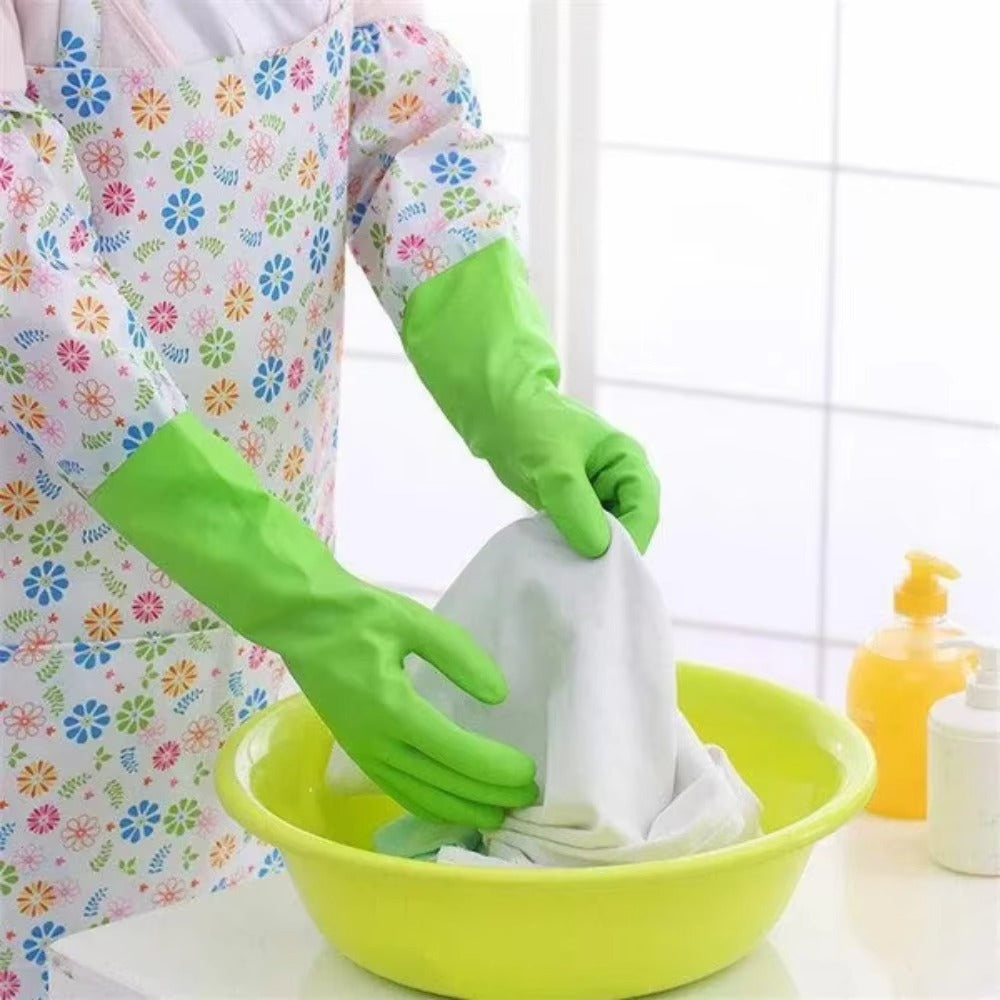 Long Waterproof Rubber Cleaning Gloves
